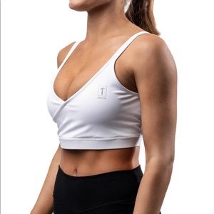 1st Phorm White Studio Wrap Sports Bra